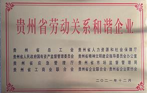 喜訊！川恒股份榮獲 “2021年度貴州省勞動關(guān)系和諧企業(yè)” 稱號